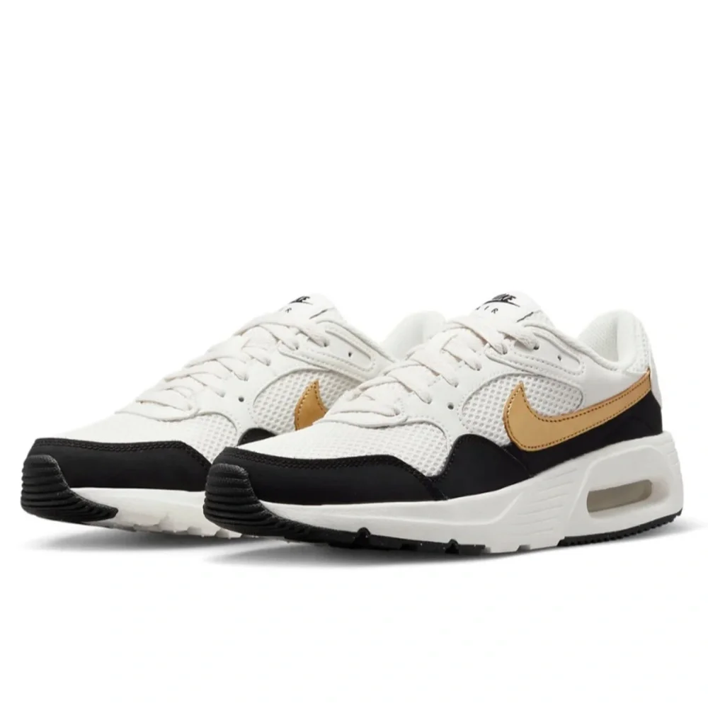 NIKE Women’s Air Max Nike Air Max Beige Metallic Gold - Picture 1 of 9